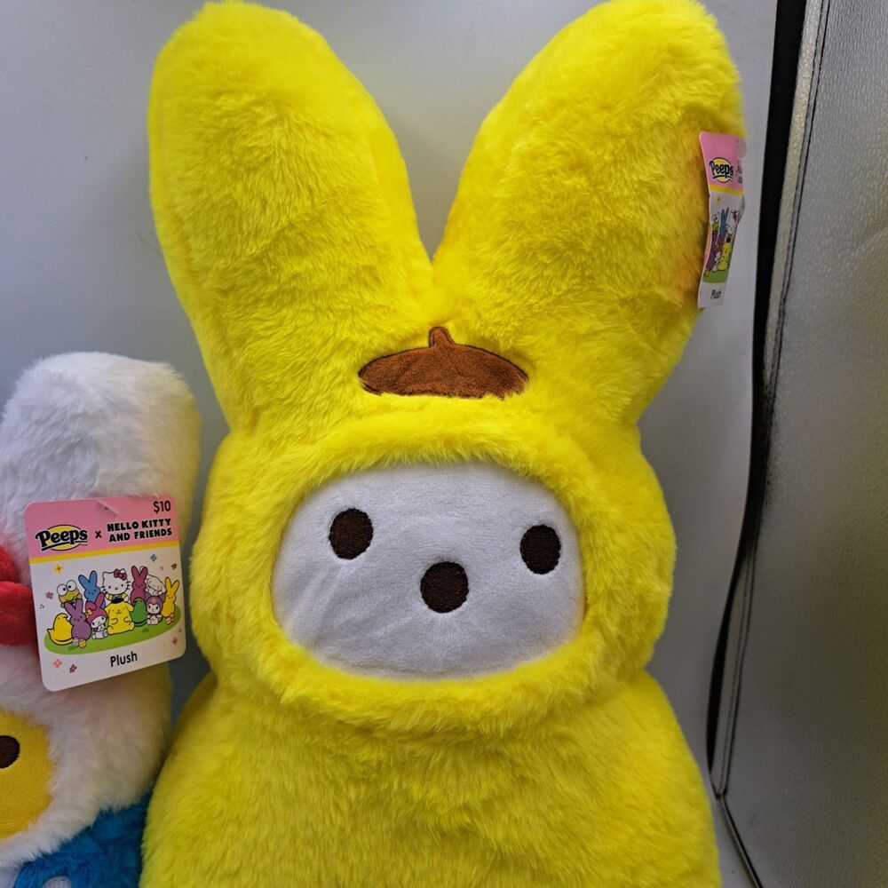 2025 Peeps x Hello Kitty Easter 18 Inch & 12 Inch Plush Lot - Picture 5 of 11